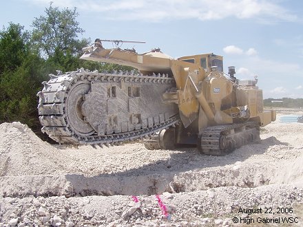 Trencher work at Riva Ridge