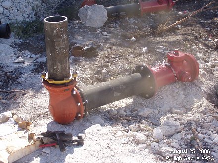 New fire hydrant at Riva Ridge
