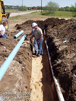 Trench at South Gabriel Drive