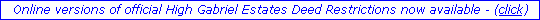 Click for High Gabriel Deed Restrictions