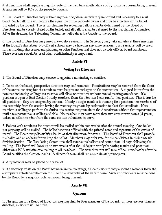 Bylaws High Gabriel Estates Property Owners Association, Leander